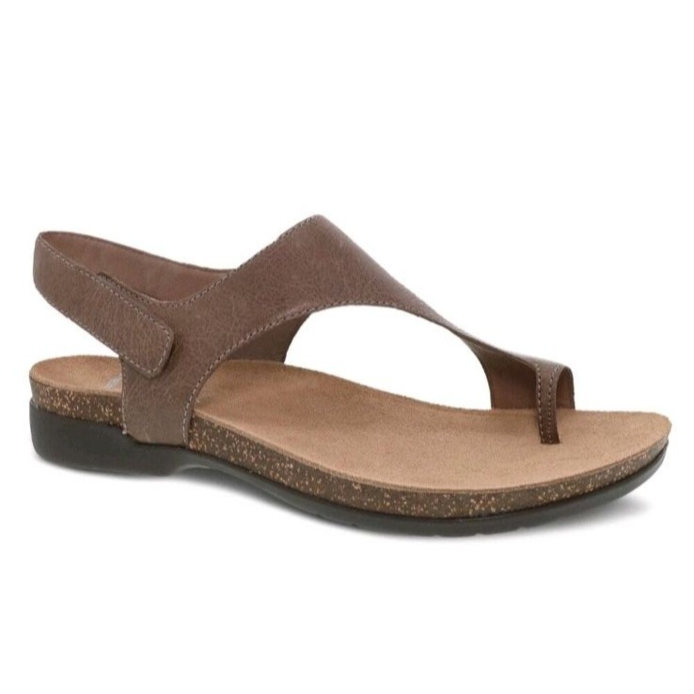 $130 DANSKO US 10.5-11 EU 41 Stone Leather REECE Sandals 6024795300 Pristine!!